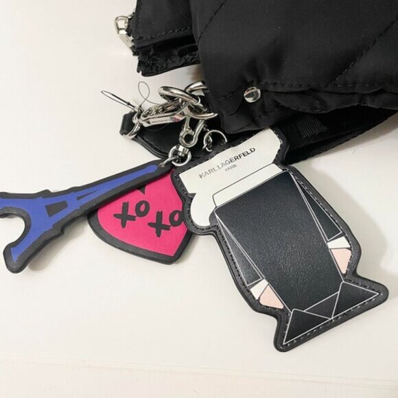 Karl Lagerfeld Paris Womens Voyage Tote Bag with Charms - Picture 5 of 16